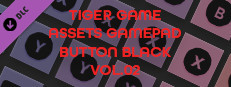 TIGER GAME ASSETS GAMEPAD BUTTON BLACK VOL.02