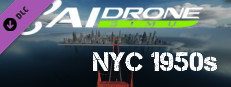 AI Drone Simulator - NYC 1950s Map
