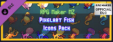 RPG Maker MZ - PIXELART FISH ICONS PACK