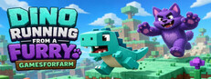 Dino running from a FURRY: GAMESFORFARM