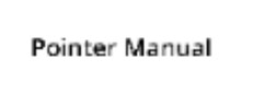 Pointer Manual